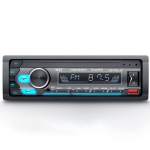 Autoradio Bluetooth  Poste Radio Voiture Bluetooth Supporte USB/AUX/SD/TF/MP3 7 Couleurs Éclairage 4x60W Autoradio 1 Din