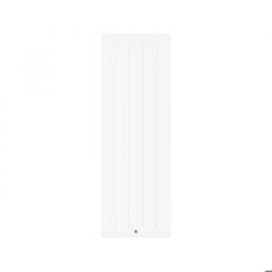 Radiateur chaleur douce connect&eacute; Kenya 4 vertical 1500W Blanc - corps de chauffe en fonte boitier de commande digital et