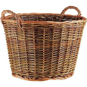 Grande corbeille en osier brut CUT1142