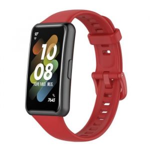 Bracelet Pour Montre Connectée Pour Huawei Band 7 Anti-Scratch Soft Silicone Band Remplacement StrapRouge