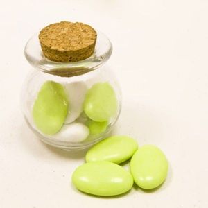 Paquet de 24 pots RONDS en Verre - Transparent R