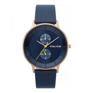 Montre Homme Police Berkeley PL.15402JSR/03 - Quartz - Bracelet en Cuir Bleu