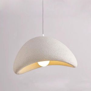 Lustre Luminaire Ciment TOKIU Vintage Cr&eacute;ativit&eacute; Suspension E27 Blanc Plafonnier Pour Salon S&eacute;jour Chambre 30CM