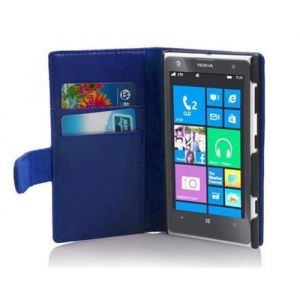 Coque pour Nokia Lumia 1020 Housse en BLEU CÉLESTE Etui Case Cover Protection Portefeuille Wallet