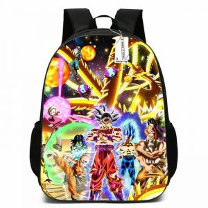 Sacs à Dos Dragon BallSet Scolaire Sacs à Deux Épaules Sacs Scolaires 3D Impression Sac à Dos Cartable RéglableStyle 2