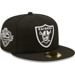Casquette Fitted 59Fifty - NEW ERA - Las Vegas Raiders - 50 ans - Noir - Sportswear