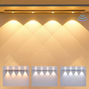 Lampe Led De Cuisine 50Cm Avec Détecteur De Mouvement & Contrôle Tactile Réglette Rechargeable Usb Sans Fil Pour Éclairage So