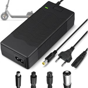 42V 2A Chargeur Hoverboard avec 5 Connecteurs 36V Universel Chargeur Trottinette pour Xiaomi M365 Ninebot E-Scooter Hoverboard