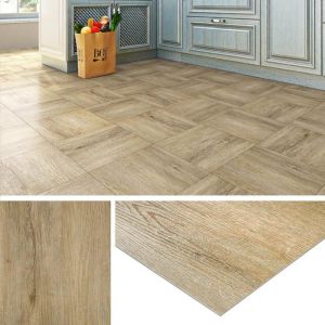 Dalles PVC Adhesives Livelynine 30x30 Imperm&eacute;ables Bois Ch&ecirc;ne Clair