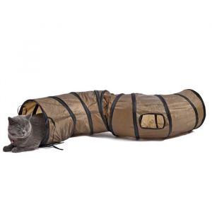 Tunnel de Jeu Jouet de Chat Pliable Tube Aire de Jeu pour Chiot Lapin Chatons Maison dActivit&eacute; Divertissement Int&eacute;rieur Ext&eacute;rieur