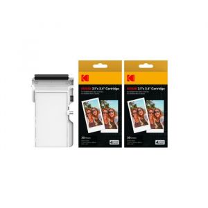 KODAK ICRG260 - Cartouche et papiers 60 photos 53x86 cm - Compatible KODAK Mini Shot C210 KODAK Imprimante P210