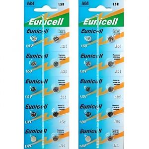 EUNICELL Lot de 20 Piles AG4 LR626 LR626SW 377A SR