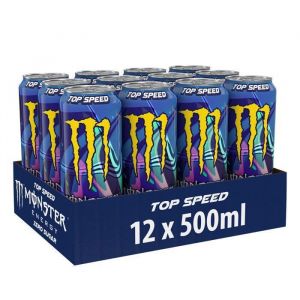 Boissons énergisantes Monster Energy - Monster Energy Juiced - Top Speed Pack de 12