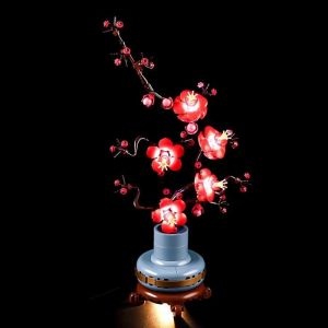 Jeu De Lumi&egrave;res Compatible Avec Lego Les Fleurs De Prunier (Plum Blossom) Botanical Collection 10369 (Mod&egrave;le De Bloc Non Inclus)