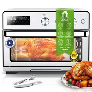 Mini Four & Airfryer 32L &ndash; TurboTronic AF32DRD &ndash; Sans Huile &ndash; 12 Programmes &ndash; 25&ndash;230&deg;C &ndash; 1800W &ndash; Inox
