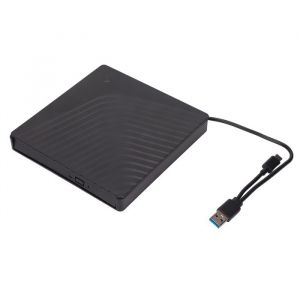 SALALIS Bo&icirc;tier de lecteur de CD externe Bo&icirc;tier de lecteur DVD externe Portable USB3.0/USB2.0 5 Gbps bo&icirc;tier informatique lecteur