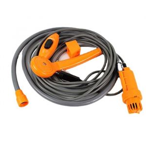 Kit de seau pliant de douche extérieure Portable douche de Camping 12V douche extérieure alimentée par allume-cigare