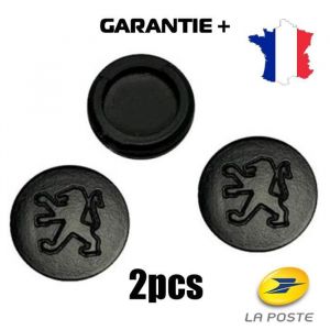 2PCS Bouton Pour Clé Plip Peugeot 106 205 206 306 406 caoutchouc