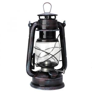 Lampe &agrave; p&eacute;trole - KIMISS - Vintage - Fer forg&eacute; - 24 cm - Haute luminosit&eacute;
