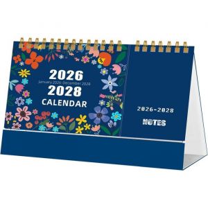 Calendrier de bureau 2026 - Agenda - 2026-2028 - Calendrier de bureau sur 3 ans - Format m&eacute;mo hebdomadaire/journalier - Planning de
