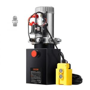 Pompe Hydraulique 12 V - VEVOR - Pompe Hydraulique DC 12V 8L Groupe Hydraulique Simple Effet Camion-Benne