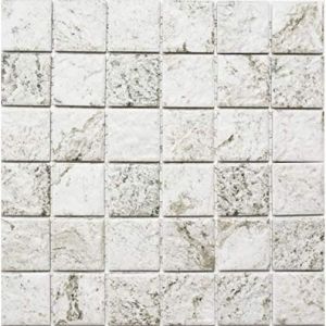 Carrelage Mosaïque Pierre Naturelle Gris Beige Structure Miroir MOS16-HWA4LG