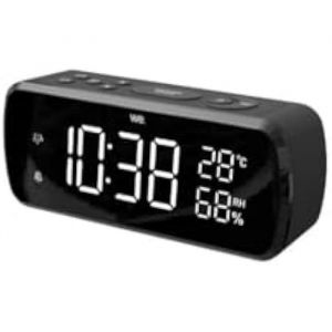 Radio-réveil - WE - Grand Affichage 1.8 - Radio FM - Dual Alarme - Port USB intégré