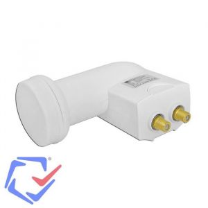 LNB twin - OPTICUM - Robust Twin - Sortie twin - S&eacute;rie RED (rouge) - Compatible double tuner
