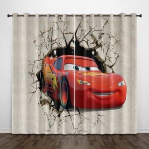 Rideaux occultants Anime Mario - 2 panneaux 100x140cm - Multicolore - Synth&eacute;tique