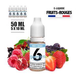 E-liquide 50ML saveur FRUITS ROUGES avec 12MG de nicotine (e-liquide id : PROD2640) - (5x10ML)