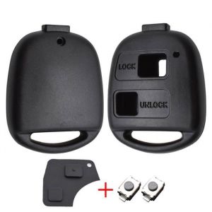 Coque de cl&eacute; t&eacute;l&eacute;commande &agrave; 2 bouton Pour Toyota Yaris 1999 - 2011 RAV4 Corolla Prado Echo Celica Tarago Previa Land Cruiser Passo