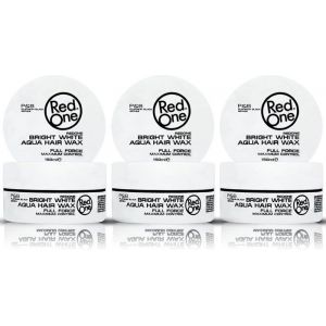 Cire &agrave; cheveux - RED ONE - Lot de 3 - 150ml - Non gras - Brillance - Texture baume