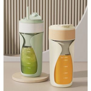 Blender - Smoothie Maker - Smoothie Maker Portable To Go - Mini Blender sans fil Rechargeable - 450 ml - vert &Eacute;tiquette