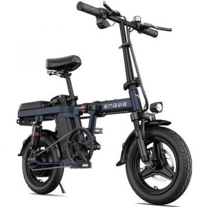 ENGWE T14 - Velo Electrique Pliable 250W 48V10AH Top 20mph 14 pouces  Autonomie 28km Mini-e-bike de Ville-Bleu