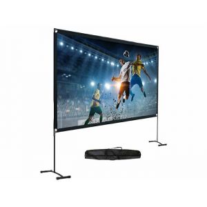 &Eacute;cran de projection enroulable 305&nbsp;cm / 120 avec support