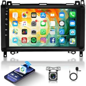 IBEAFILLY Autoradio Android 11 Carplay 9 pouces GPS pour 2004-2012 Mercedes-Benz A/B-Klasse W245 W169