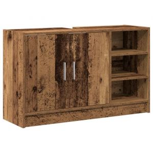 PROMOTION Cabinet &Eacute;vier Bois Vieilli 90x29x55 cm - Bois dIng&eacute;nierie 90540 - BestMeuble