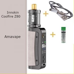 Kit Coolfire Z80 Grey + Cable USB et batterie - AMAVAPE