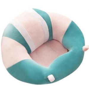 Canapé Siège Chaise Bébé Tout Doux Assis Confort Peluche Jouet Support - C096B - Bleu et Rose