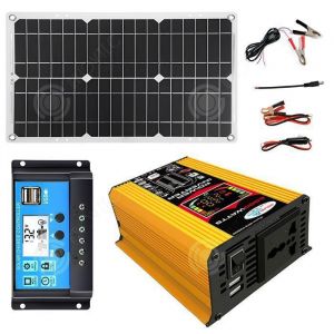 INN Panneau solaire pliable 18w 12v à 220v kit de panneau solaire panneau solaire kit complet alimentation secours borne solaire