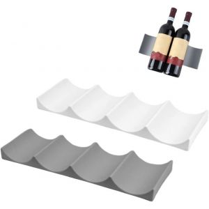 2 Pièces Range Bouteille Frigo Porte Bouteille Vin Rangement Bouteille Frigo Support Bouteille Vin