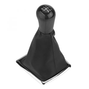 Couvercle de pommeau de levier de vitesse pommeaux de levier de vitesse cuir artificiel pour Ford Focus MK2 2004-2008