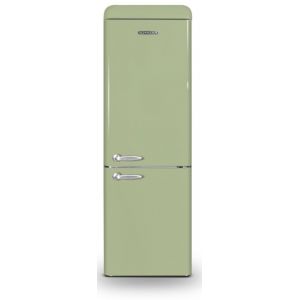SCHNEIDER - SCB300VVA - R&eacute;frig&eacute;rateur combin&eacute; vintage - 304L (211+93) - Froid brass&eacute; - D&eacute;givrage automatique - Vert amande