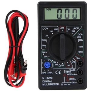 Multim&egrave;tre num&eacute;rique LCD Portable multifonctionnel DT-830B amp&egrave;rem&egrave;tre Volt Ohm testeur voltm&egrave;tre ohmm&egrave;tre m&egrave;treDT-830B noir