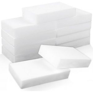 Lot de 10 &eacute;ponges magiques - Fournitures de nettoyage en vrac - Pour cuisine salle de bain baignoire toilettes &eacute;vier meubles