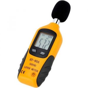 Sonomètre 30-130dBA Décibelmètre Professionnel avec écran Rétro-éclairé (Piles non incluses)
