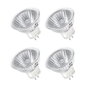 12V Ampoules Halog&egrave;nes R&eacute;flecteur GU5.3 50W Dimmable Projecteur Ampoule Spot Halog&egrave;ne MR16 660LM Blanc Chaud 2700K Faisceaux