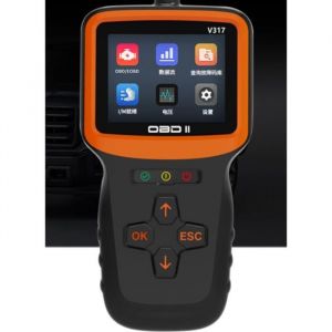 Obd2 Valise Diagnostic Auto Obd2 Diagnostic Fran&ccedil;ais Lecteur De V&eacute;hicule pour Les V&eacute;hicules Apr&egrave;s 2000 Lecteur De D&eacute;fauts avec T