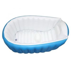 Baignoire Enfants Gonflable pour BébésBaignoire Anti-Glissante Pliable Voyage Epais Bébé Bain Douche Bassine Siège