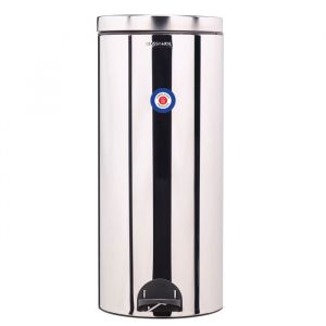 Poubelle de cuisine à pédale 30L Fabriqué en France Inox